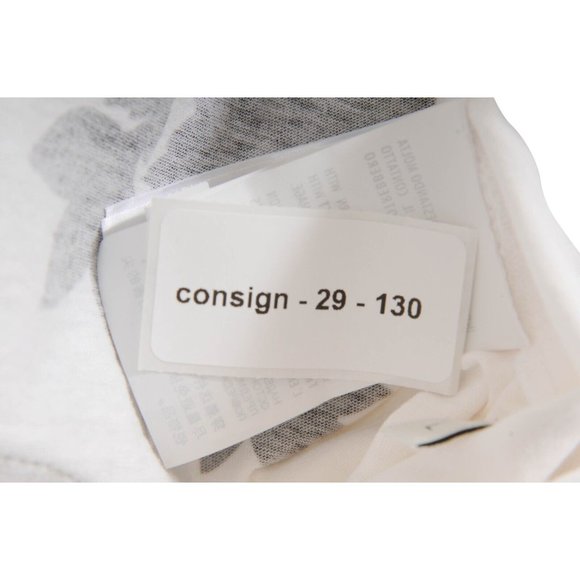 Gucci Mens L' Aveugle Par Amour T Shirt Large White Black Embroidered Butterfly - Picture 10 of 10